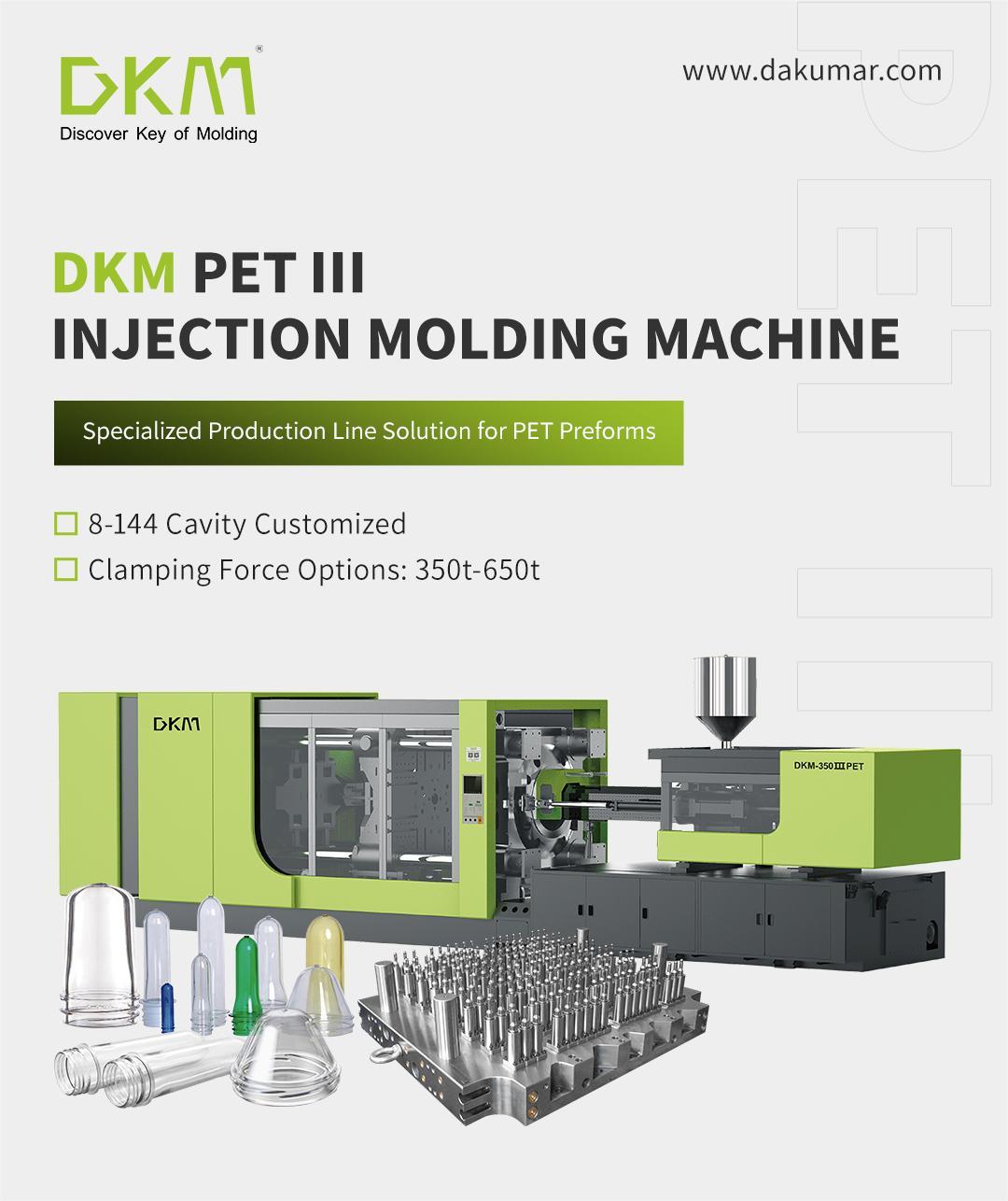 High performace PET preform molding line.